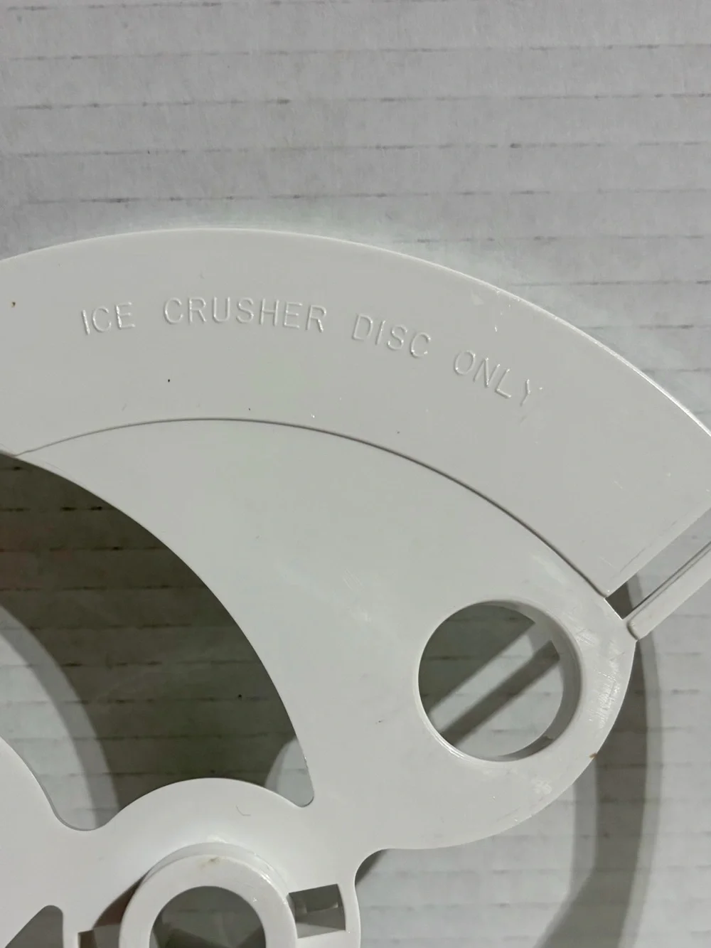 Sears Counter Craft Food Processor Series 400 Ice Fry Disc Frame Replacement VTG